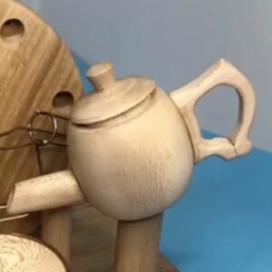 Handcrafted Wooden Perpetual Motion Teapot Masterpiece