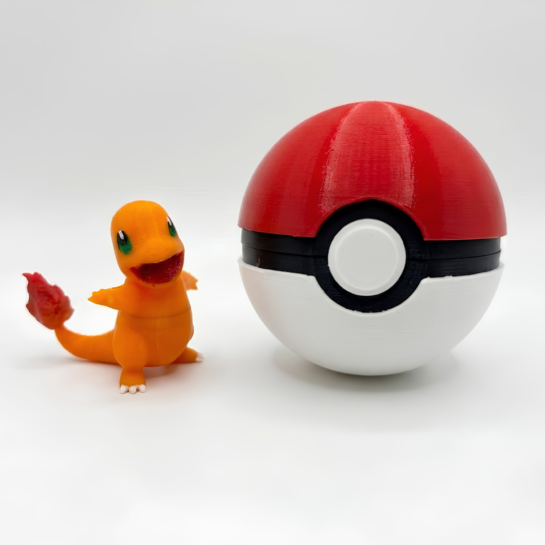 3D Printed Functional Pokéball with 1 Pokémon Figure and Stand | Opening Storage Pokéball Collectible | Anime Desk Toy for Pokémon Fans & 3D Printing Lovers - Image 10