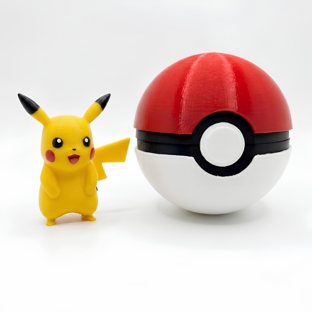3D Printed Functional Pokéball with 1 Pokémon Figure and Stand | Opening Storage Pokéball Collectible | Anime Desk Toy for Pokémon Fans & 3D Printing Lovers - Image 9