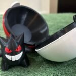 3D Printed Functional Pokéball with 1 Pokémon Figure and Stand | Opening Storage Pokéball Collectible | Anime Desk Toy for Pokémon Fans & 3D Printing Lovers
