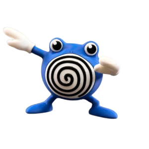 Poliwhirl Pokemon Action Figure (9 cm)